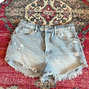 Free People Jean Shorts